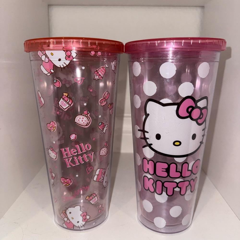 Hello Kitty Pink Tumbler Set